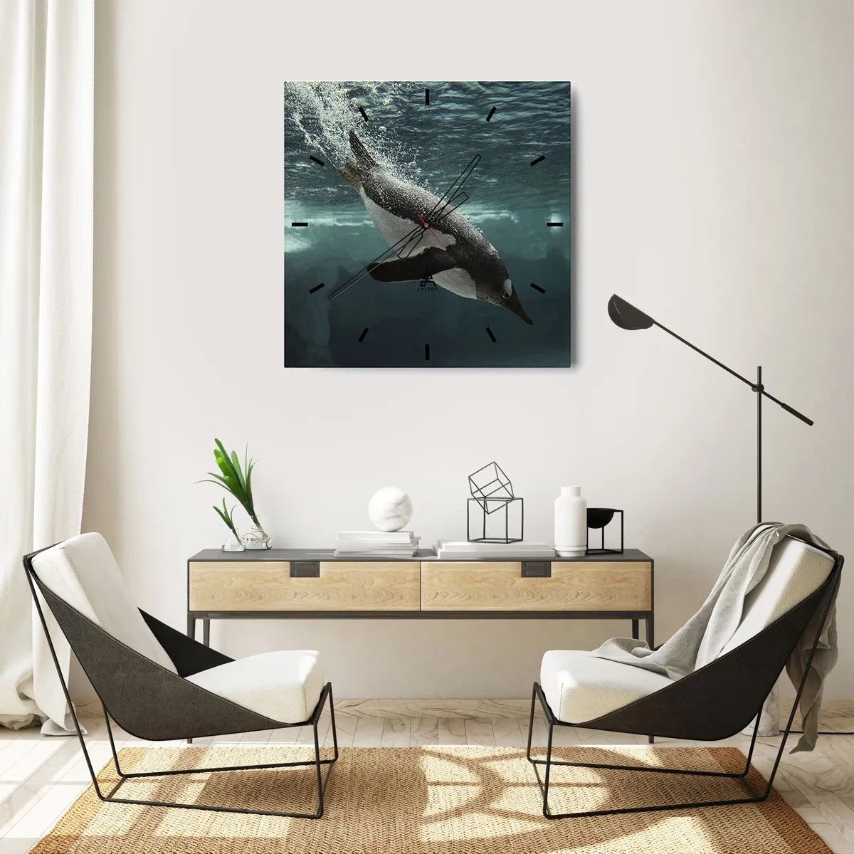 Nástěnné hodiny - Vítejte v mém světě - 40x40 cm