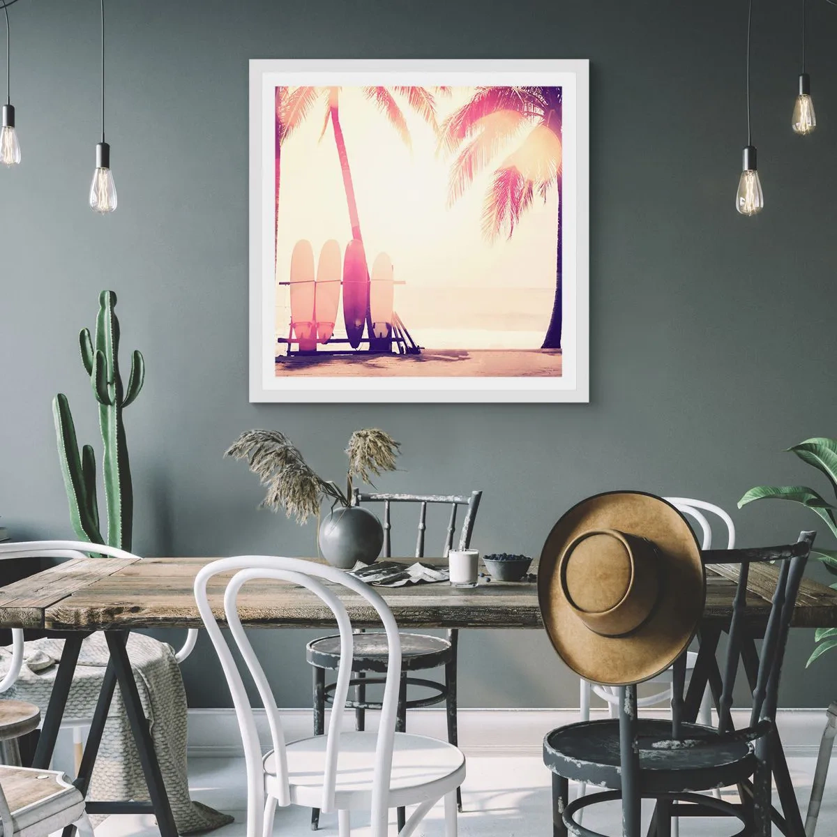 Plakát v bílém rámu - Bude to skvělý den - 50x50 cm