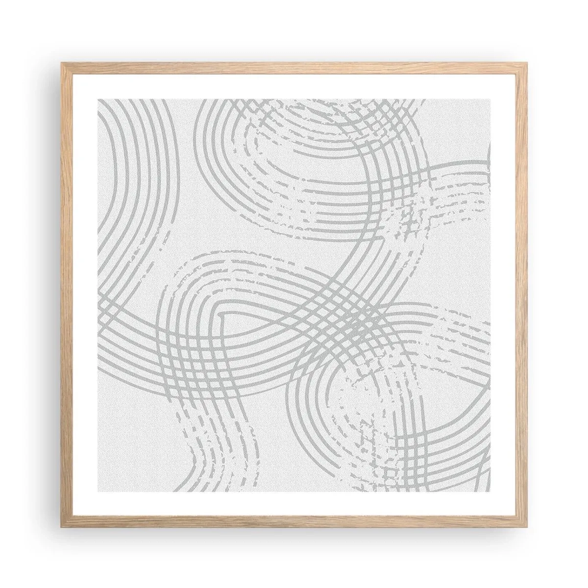 Plakát v rámu světlý dub - Snadné východisko neexistuje - 60x60 cm