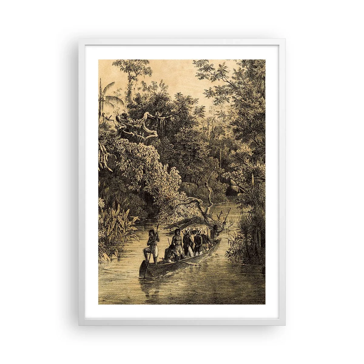 Plakát v bílém rámu - Výlet ke zdroji - 50x70 cm