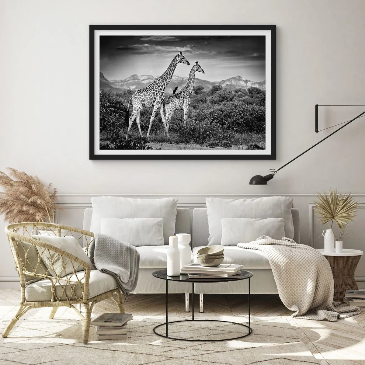 Plakát v černém rámu - Vyšší kruhy v Africe - 70x50 cm