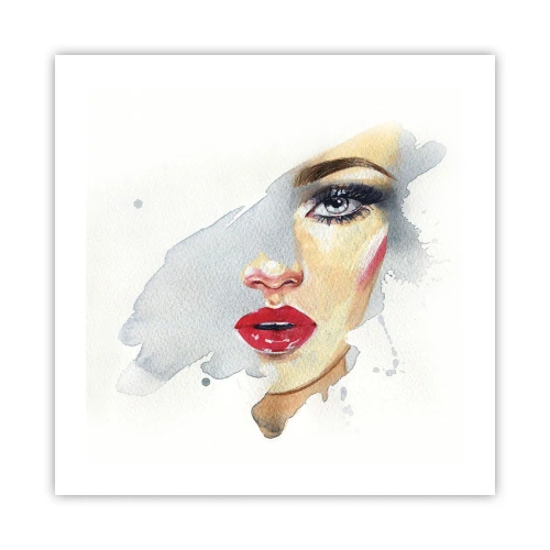 Plakát - Odraz v kapce vody - 50x50 cm