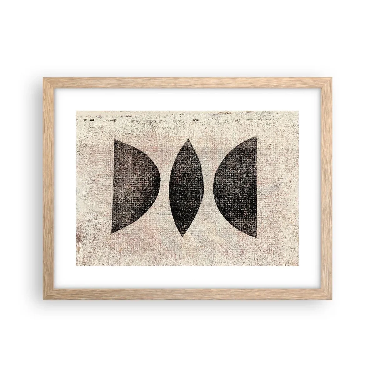Plakát v rámu světlý dub - Etnická abstrakce - 40x30 cm