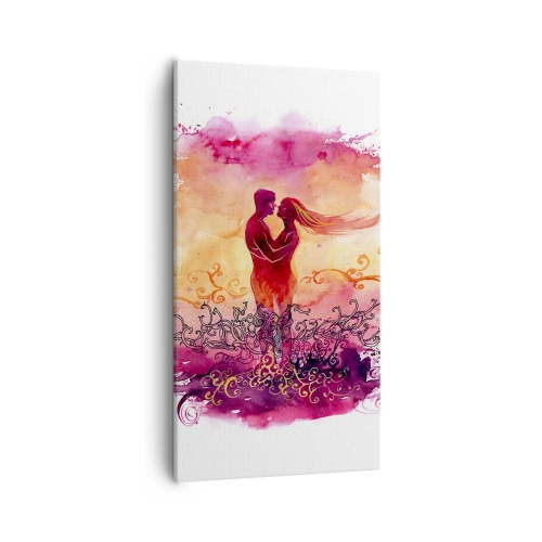 Obraz na plátně - Jedno srdce! Potřebuji tak málo… - 55x100 cm