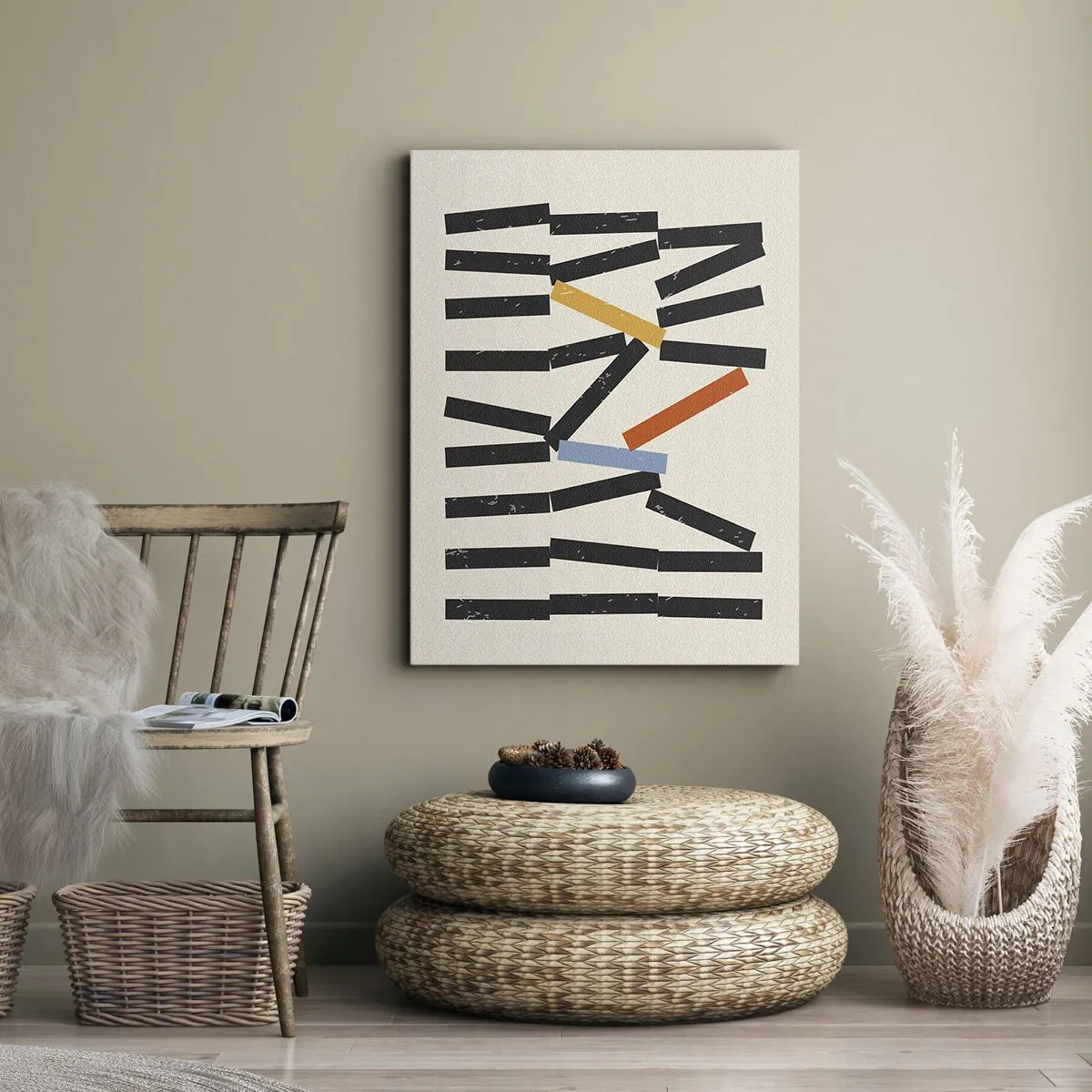 Obraz na plátně - Domino – kompozice - 50x70 cm