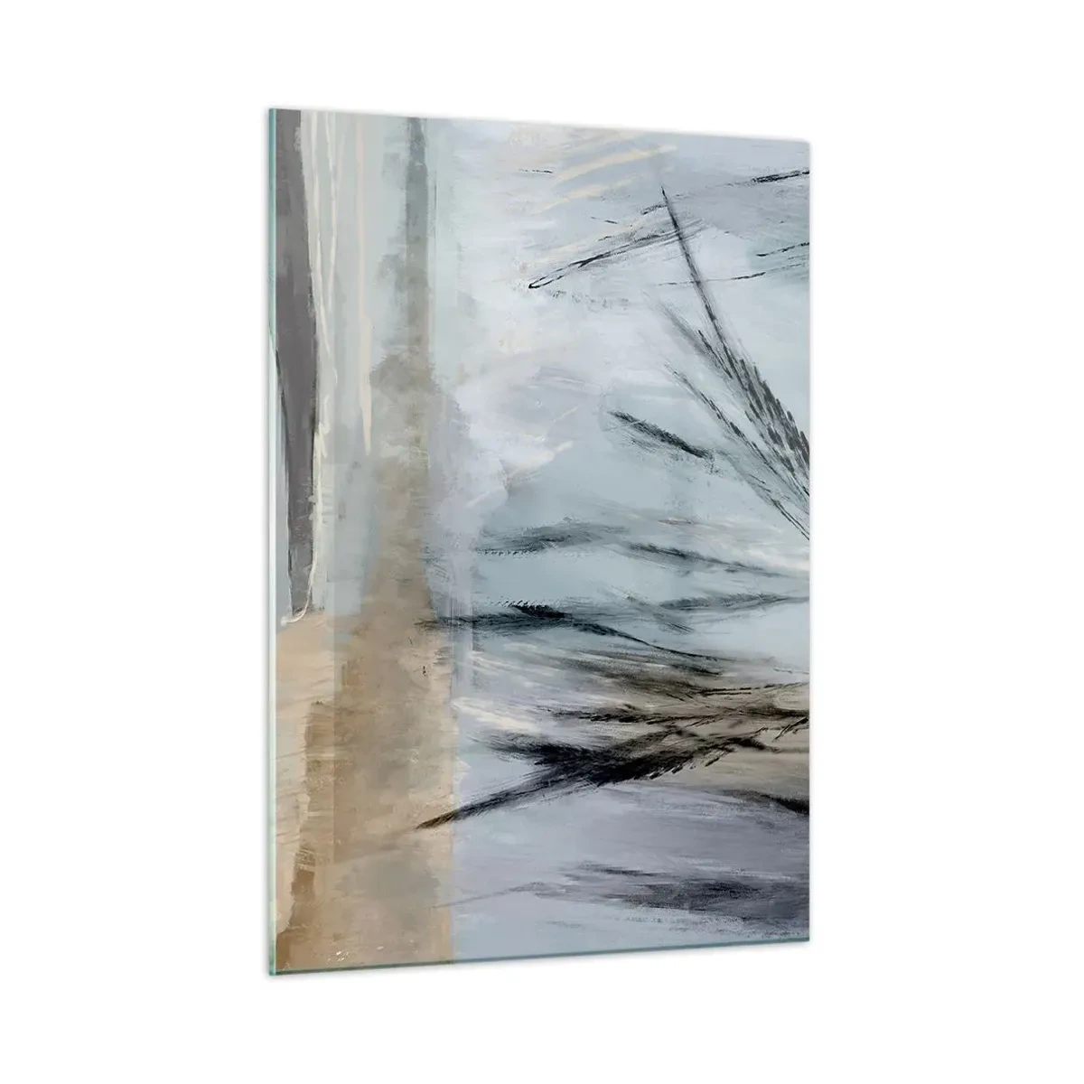 Obraz na skle - Zimní pole - 50x70 cm
