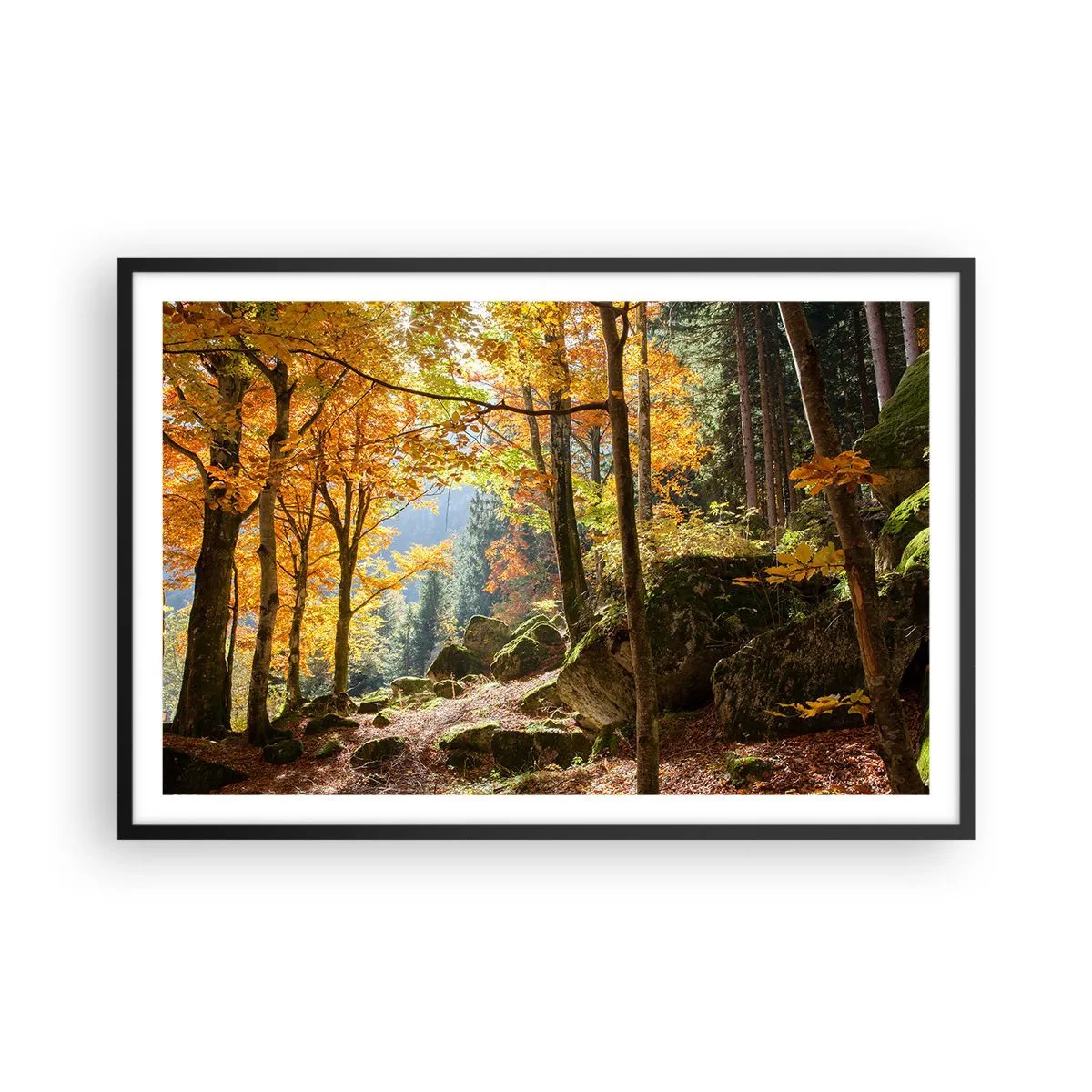 Plakát v černém rámu - Čas na odpočinek - 91x61 cm