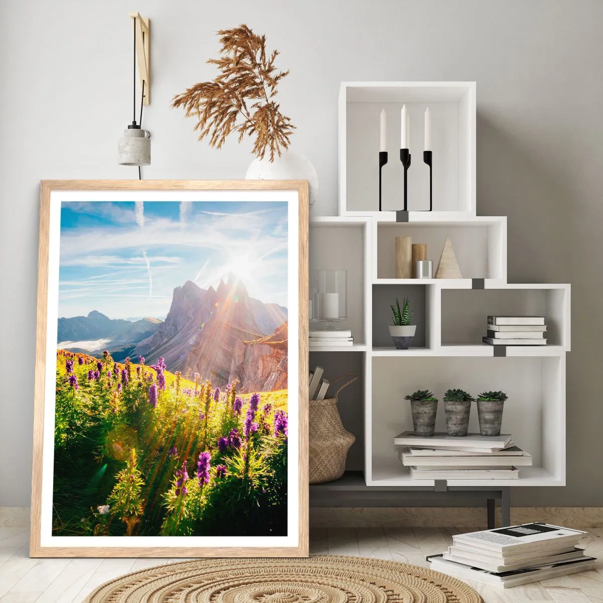 Plakát v rámu světlý dub - Tajemný život bylin - 70x100 cm