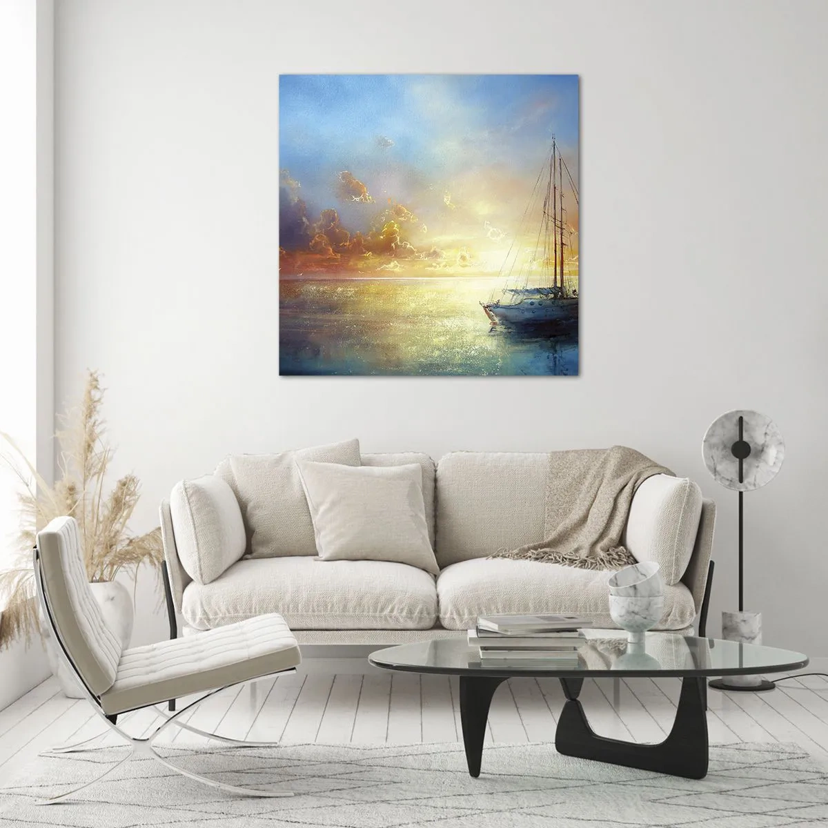 Obraz na skle - Ve zlatém zálivu - 70x70 cm