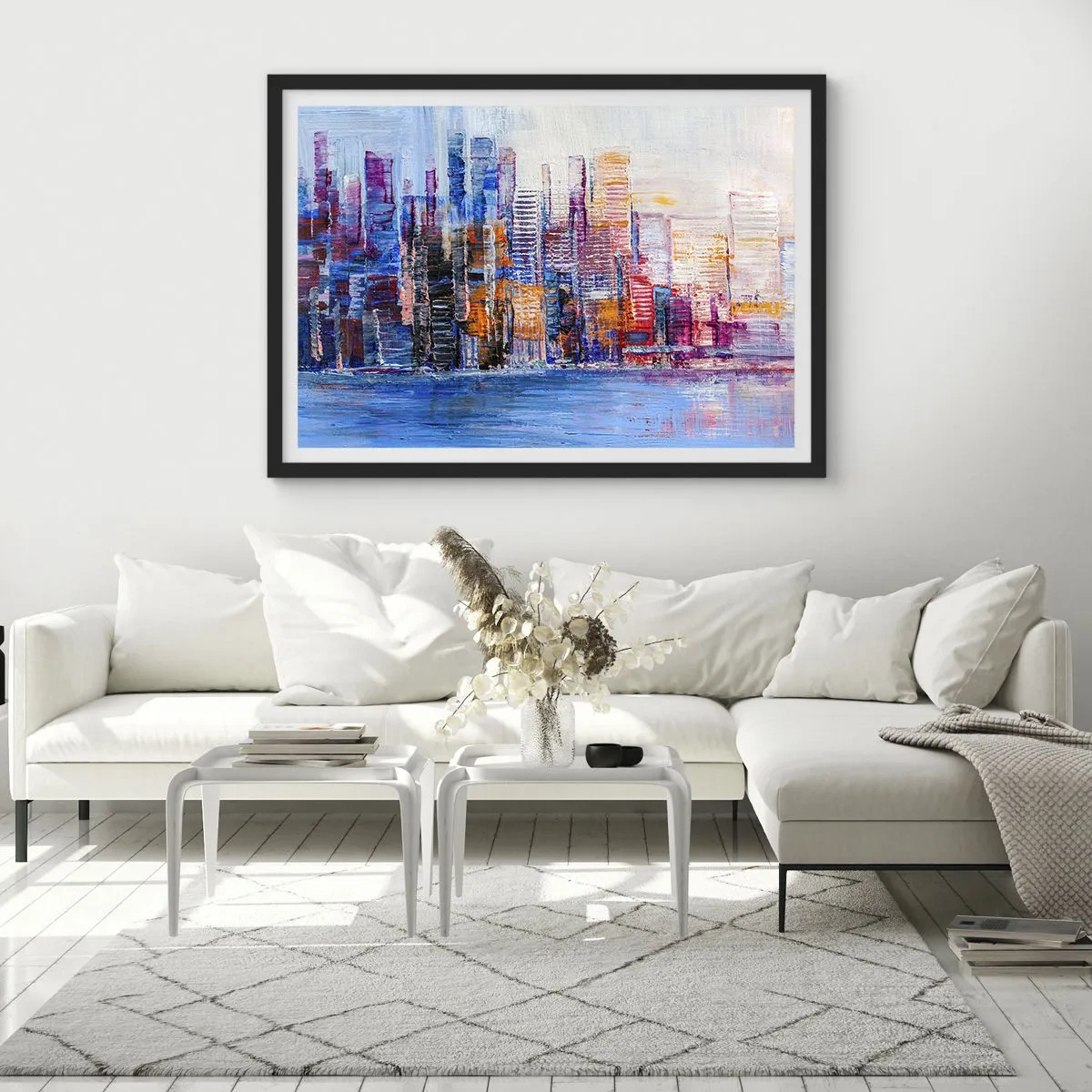 Plakát v černém rámu - Radostná metropole - 70x50 cm