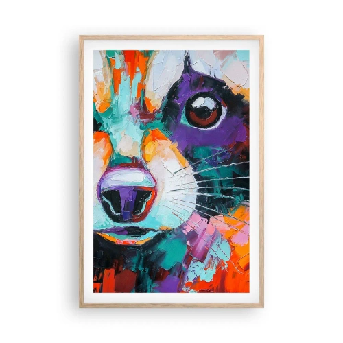 Plakát v rámu světlý dub - Pouze dobré emoce - 61x91 cm