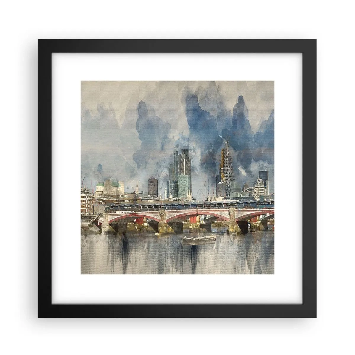 Plakát v černém rámu - Londýn v celé své kráse - 30x30 cm