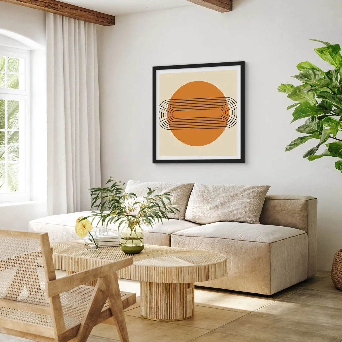 Plakát v černém rámu - Dokonalý plán - 50x50 cm