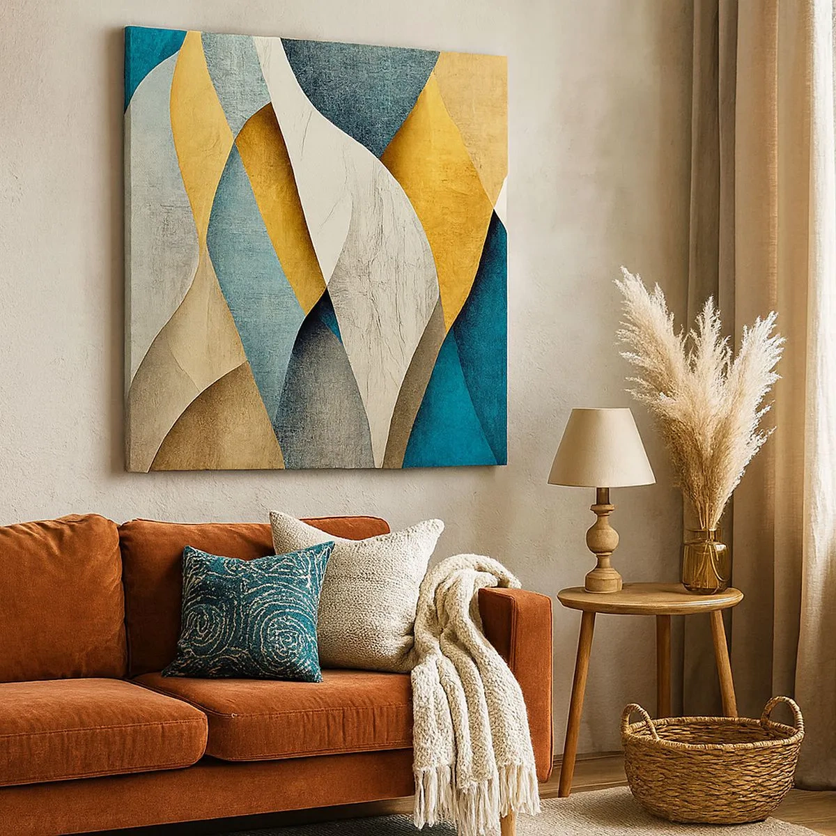 Obraz na plátně - Rytmus a vlnění - 30x30 cm