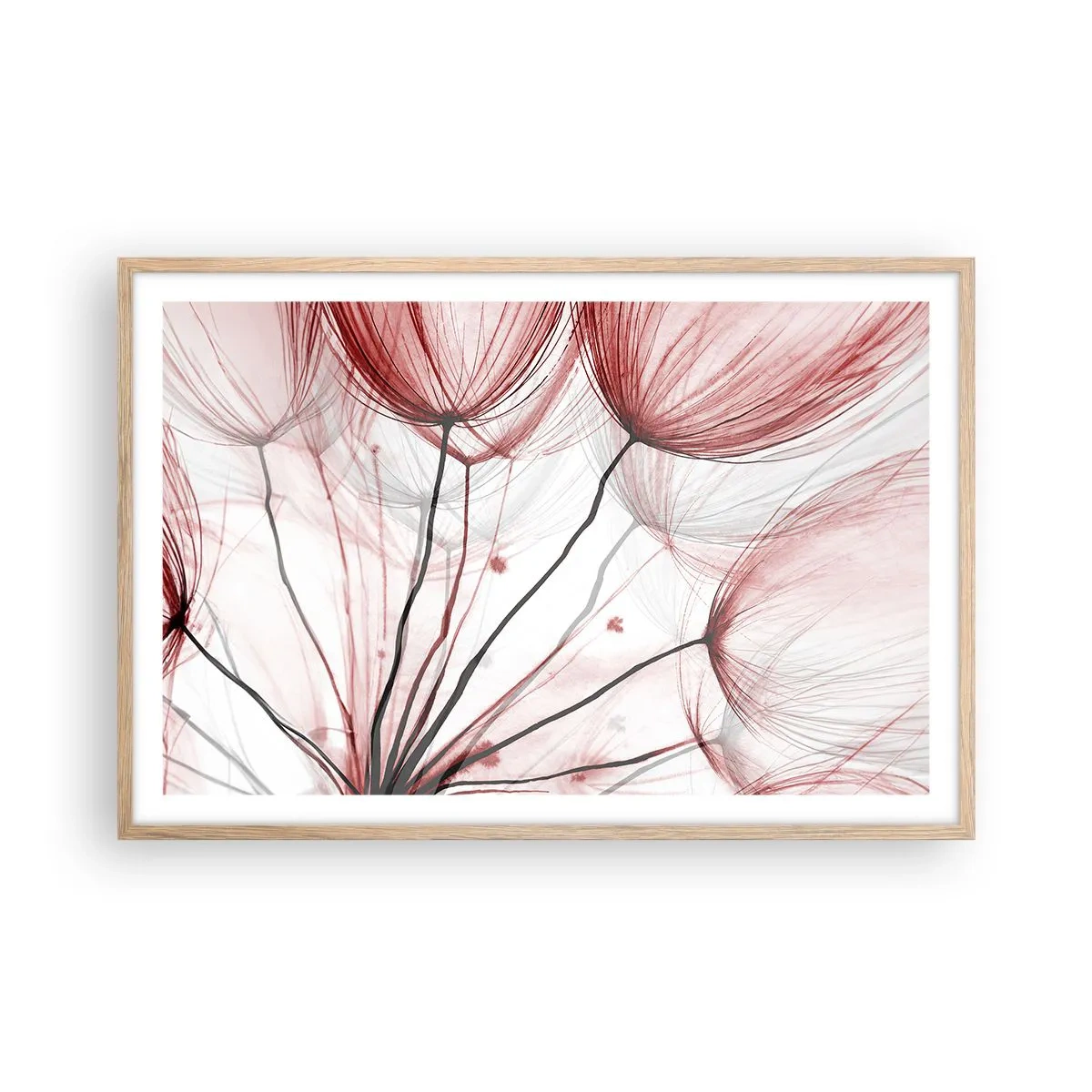 Plakát v rámu světlý dub - Před odletem - 91x61 cm