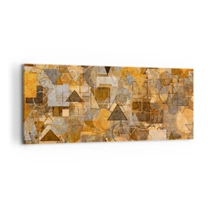 Obraz na plátně - Svět zachycený v podobě - 120x50 cm