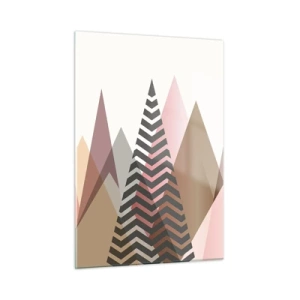 Obraz na skle - Pyramidální pohled - 50x70 cm