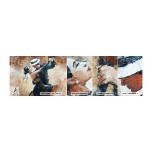 Vzor Fototapety Samolepicí Deluxe Sticker - A la Rudolf Valentino - Abstrakce, Tanec, Tango - 100x30 cm