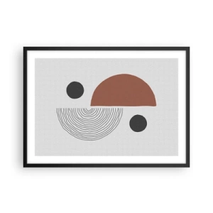 Plakát v černém rámu - Dokonalost kruhu - 70x50 cm