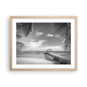 Plakát v rámu světlý dub - Vzpomínka nebo sen? - 50x40 cm
