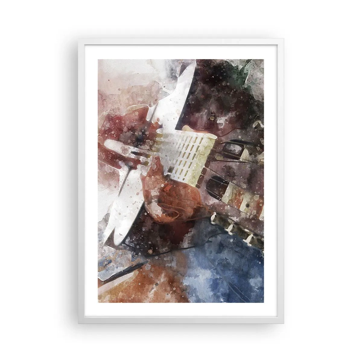 Plakát v bílém rámu - Co si o tom myslíš? - 50x70 cm