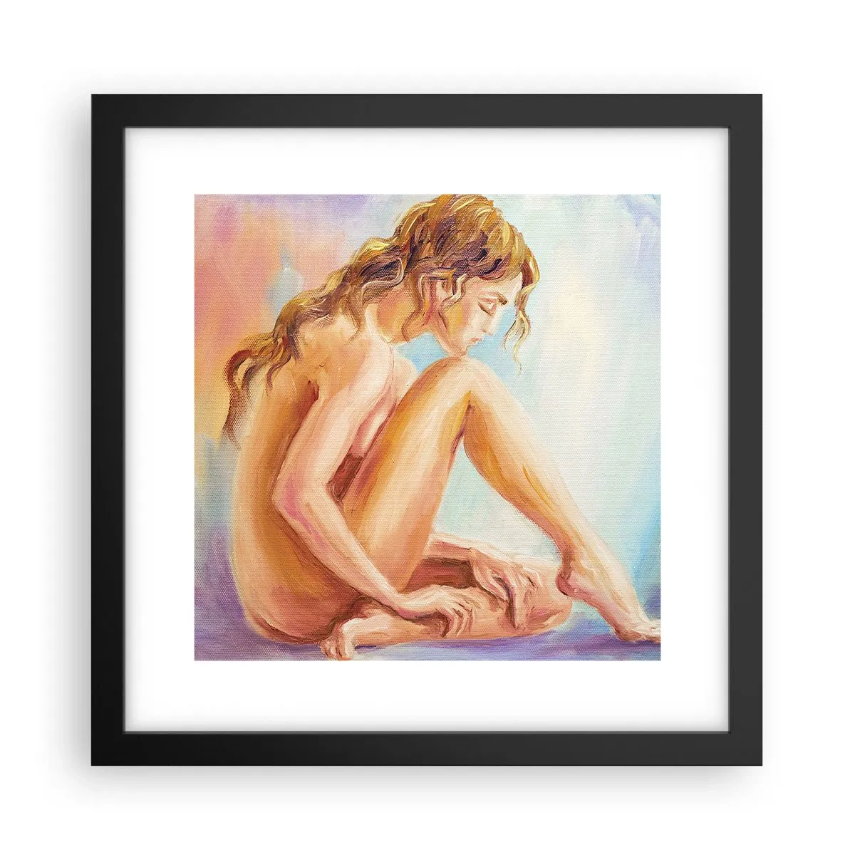 Plakát v černém rámu - Akt mládí - 30x30 cm