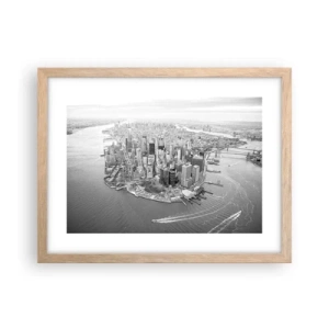 Plakát v rámu světlý dub - Jak nemilovat? - 40x30 cm