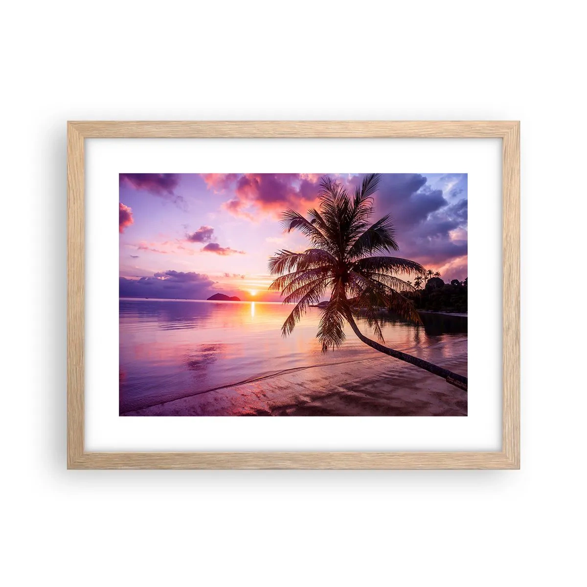 Plakát v rámu světlý dub - Blahobyt až po okraj - 40x30 cm