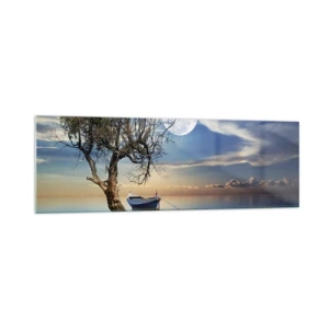 Obraz na skle - Je to konec nebo začátek? - 160x50 cm