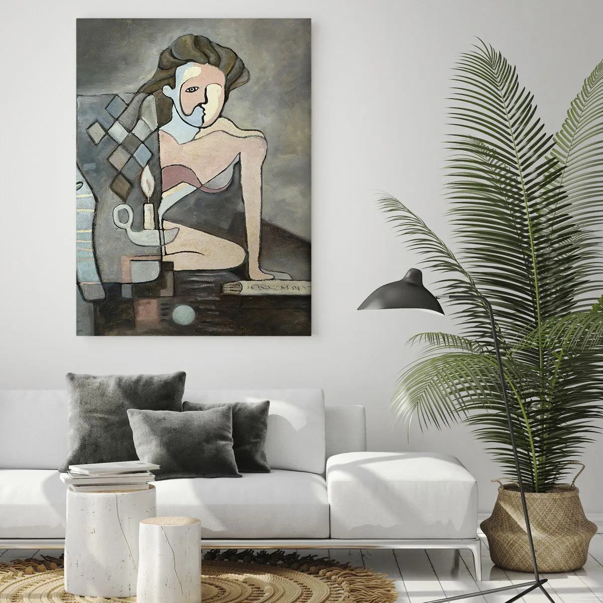 Obraz na skle - Mozaika ducha a hmoty - 80x120 cm