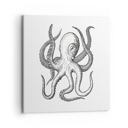 Obraz na plátně - Tančící s vlnami - 70x70 cm