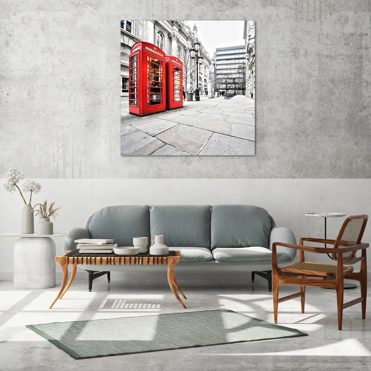 Obraz na skle - Welcome to London - 50x50 cm