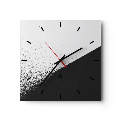 Nástěnné hodiny - Rychleji a rychleji, více a více - 30x30 cm