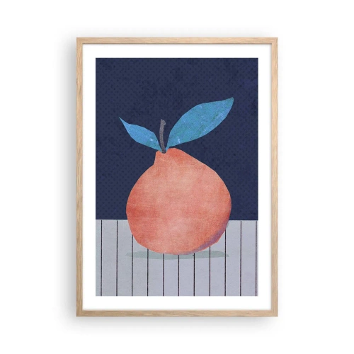 Plakát v rámu světlý dub - Konvexita a rovina - 50x70 cm