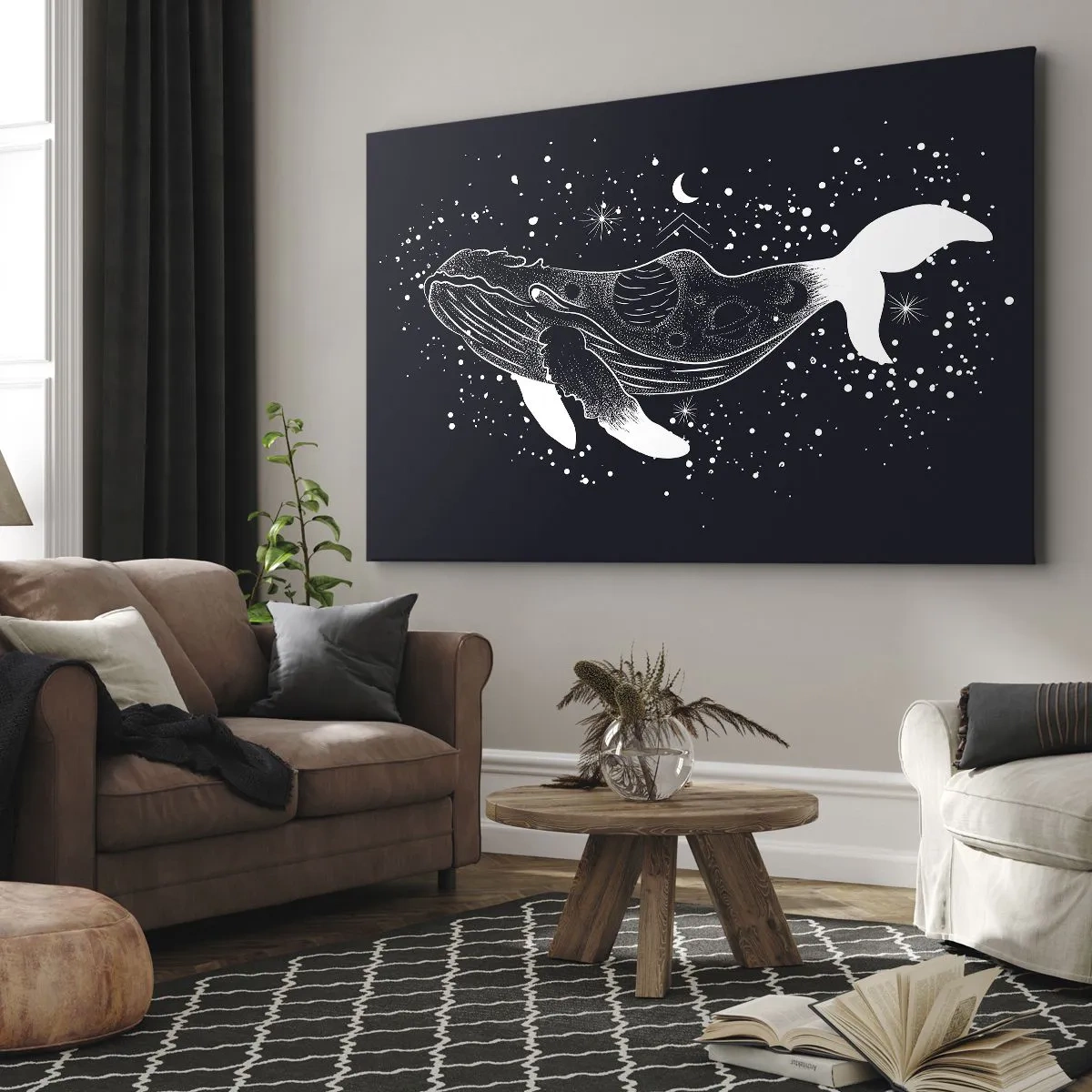 Obraz na plátně - V oceánu vesmíru - 70x50 cm
