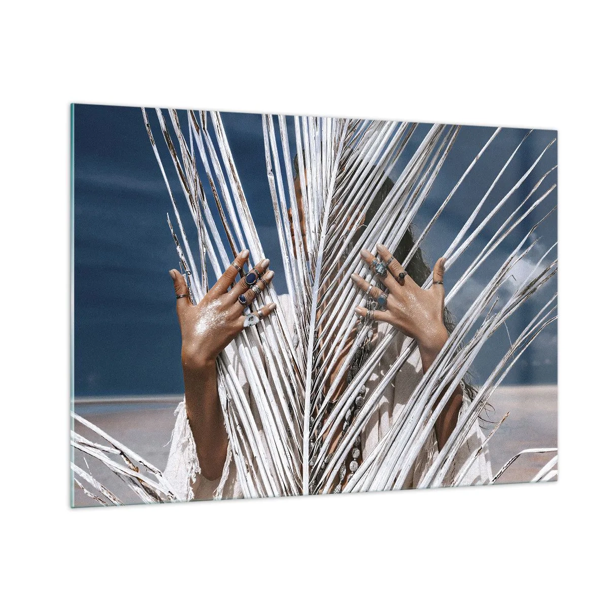 Obraz na skle - Šamanová holka? - 100x70 cm