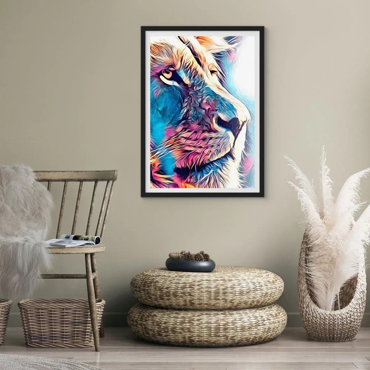 Plakát v černém rámu - Moudrost přírody - 30x40 cm