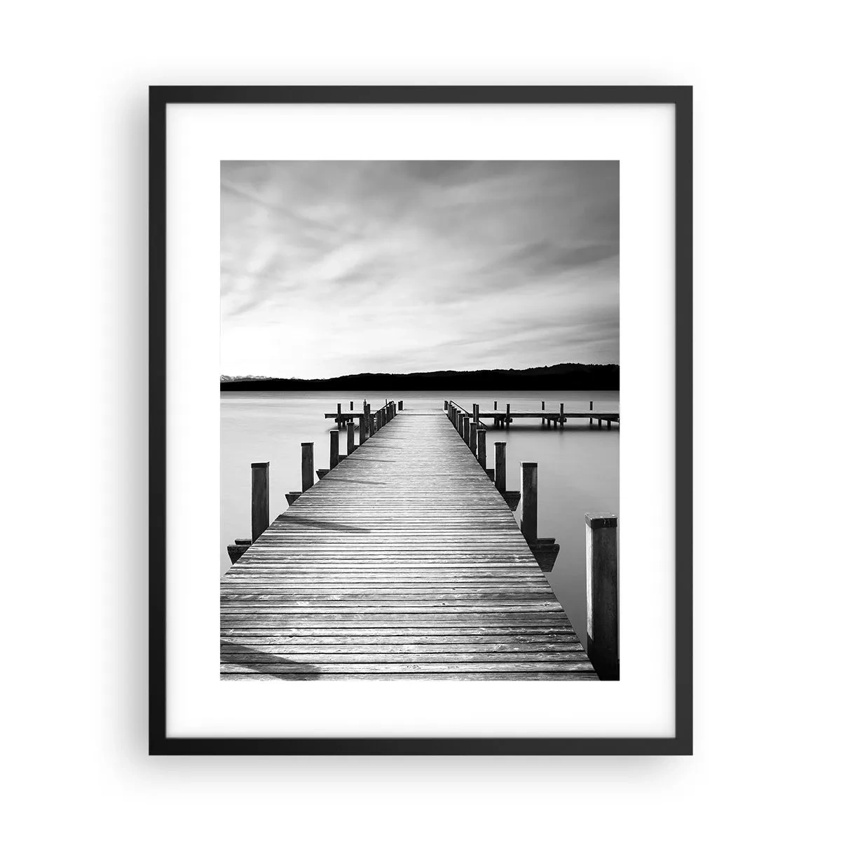 Plakát v černém rámu - U napajedla – klidu - 40x50 cm