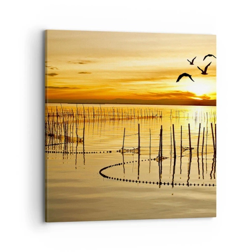 Obraz na plátně - Na rybolovu - 70x70 cm