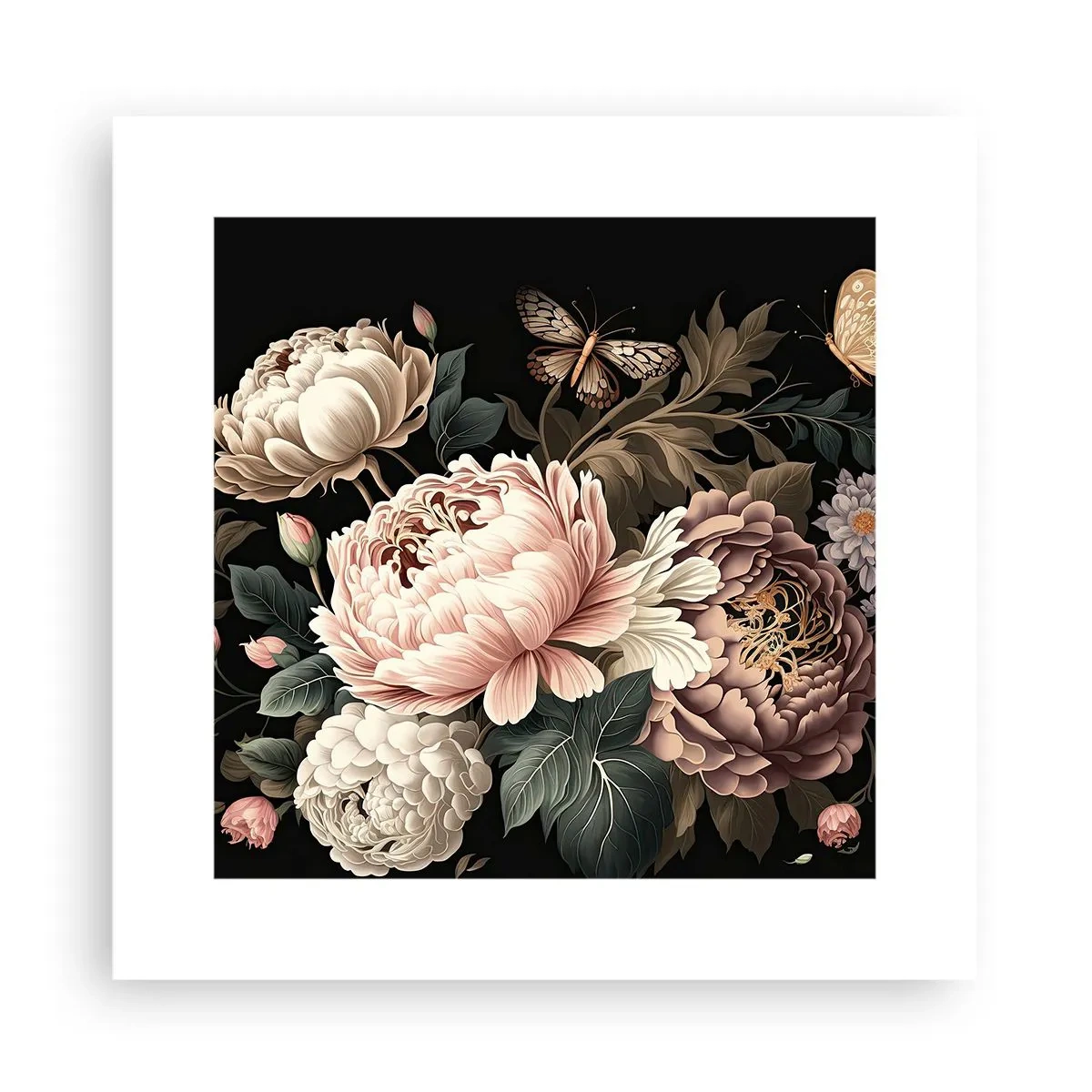 Plakát - V barokním stylu - 30x30 cm