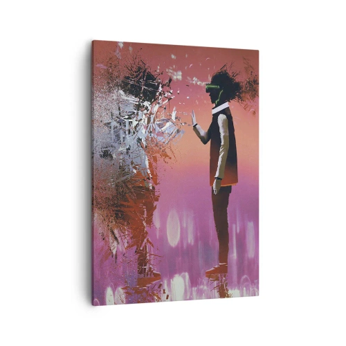 Obraz na plátně - Lze nahlédnut do sebe? - 50x70 cm