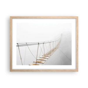 Plakát v rámu světlý dub - Kam vás zavede? - 50x40 cm