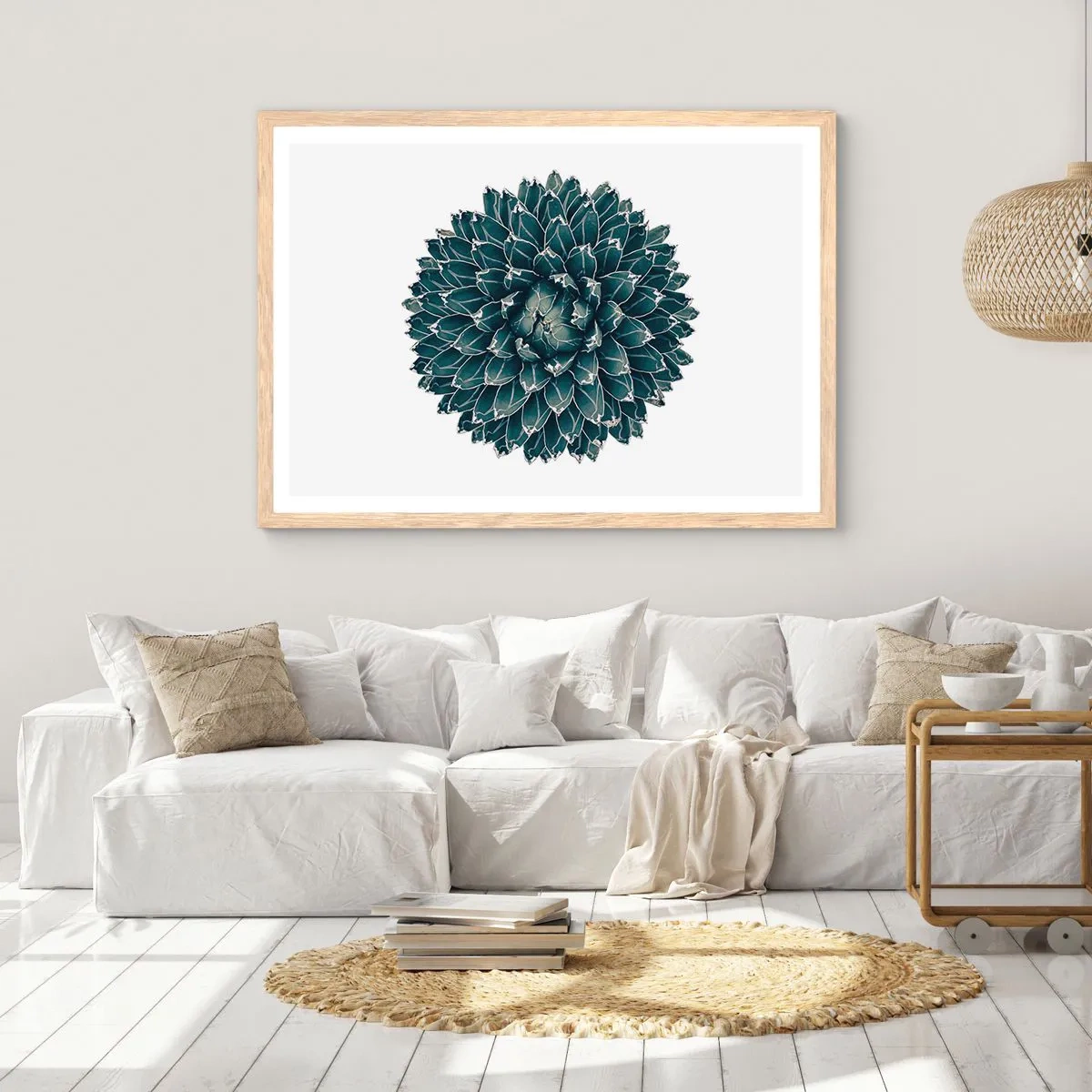 Plakát v rámu světlý dub - Hvězda pouště - 50x40 cm