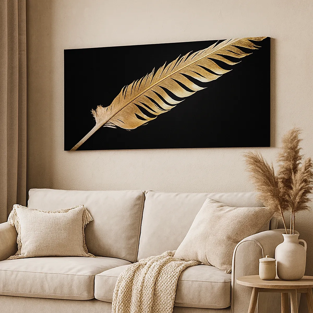 Obraz na plátně - Krásne peříčko… - 30x30 cm