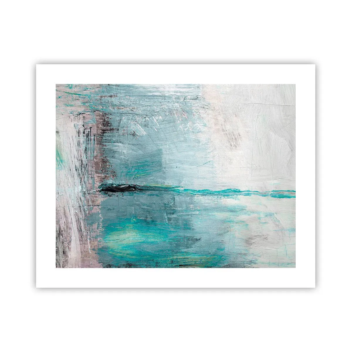Plakát - Horizontálně v modři - 50x40 cm