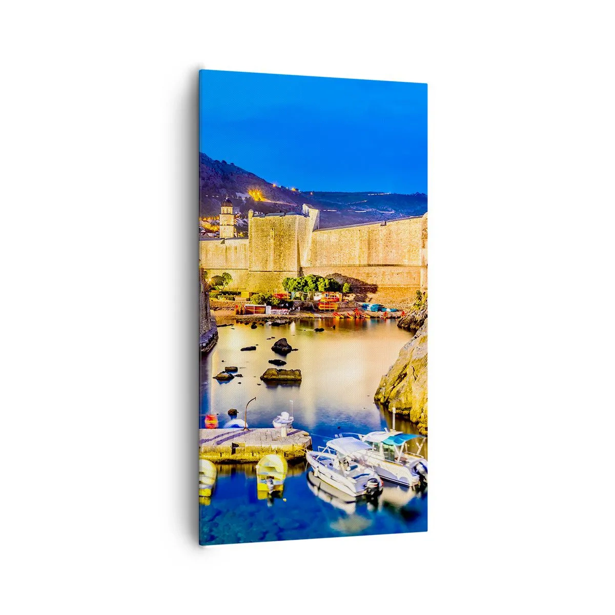 Obraz na plátně - Zářivá noc nad Jadranem - 65x120 cm