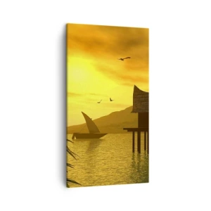 Obraz na plátně - Vytoužený klid - 45x80 cm