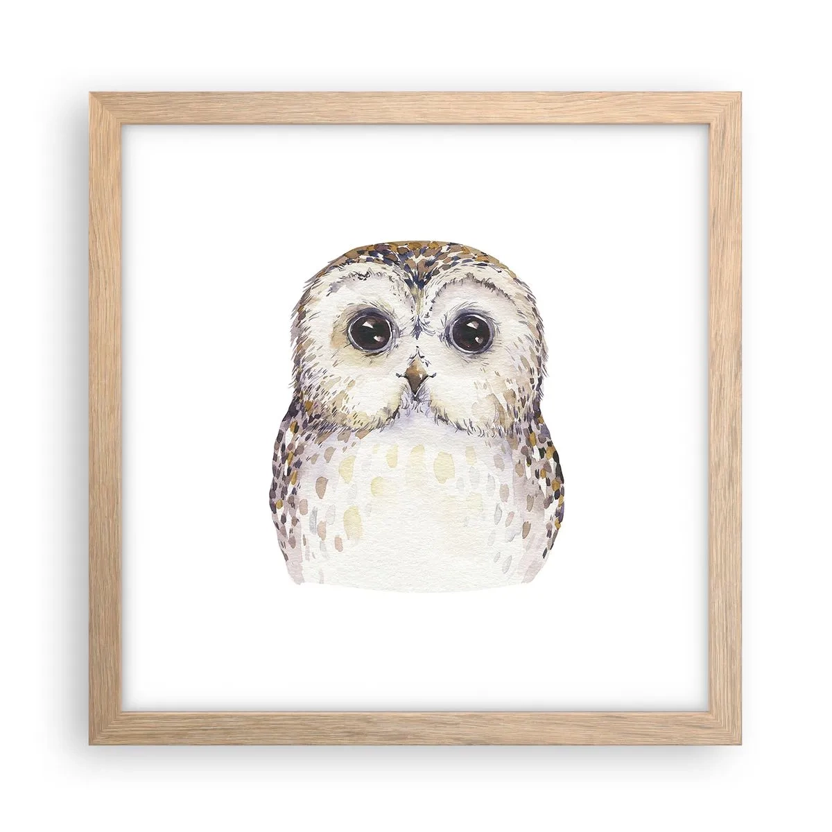 Plakát v rámu světlý dub - Podívej se mi do očí - 30x30 cm