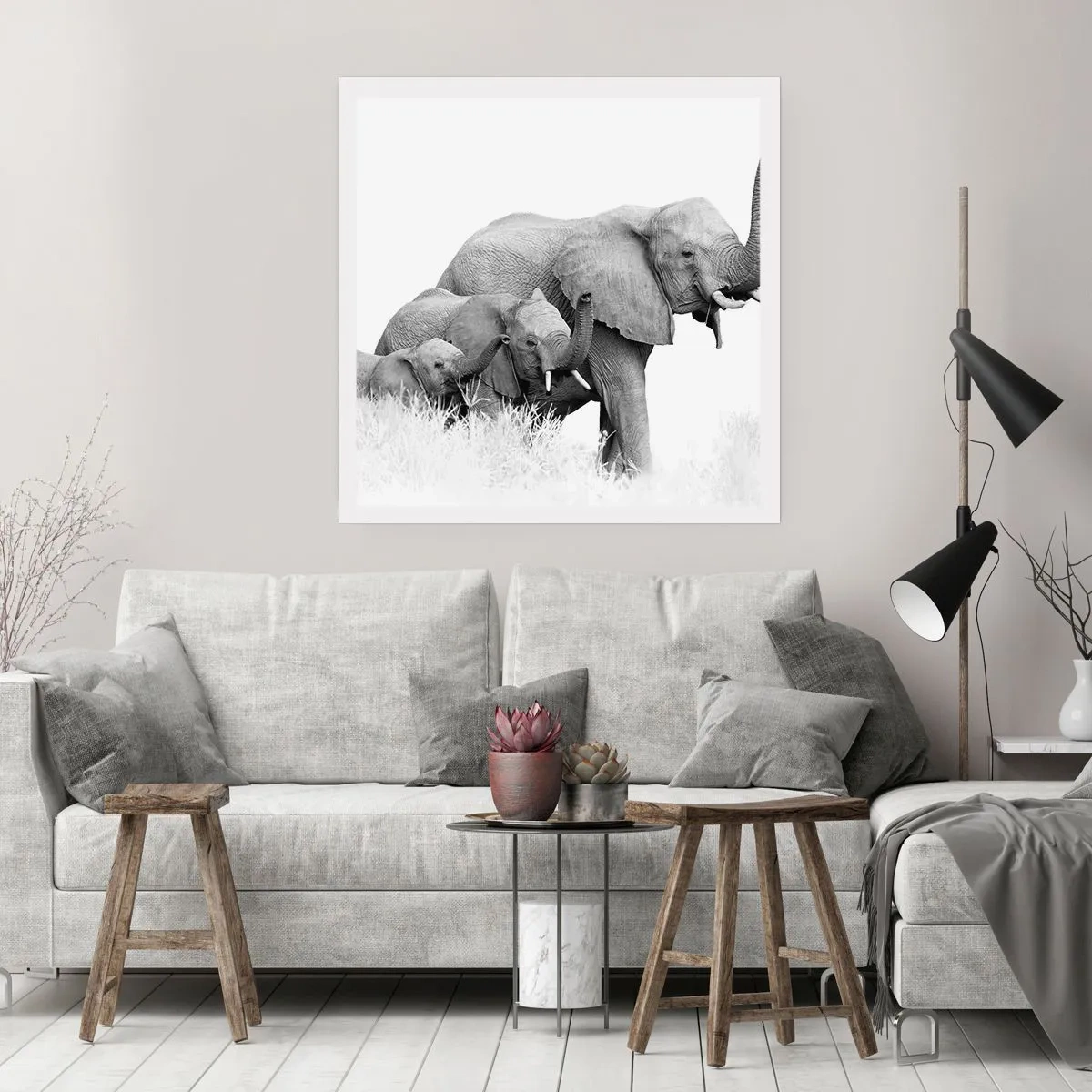 Plakát - Jedna, dvě, tři - 50x50 cm