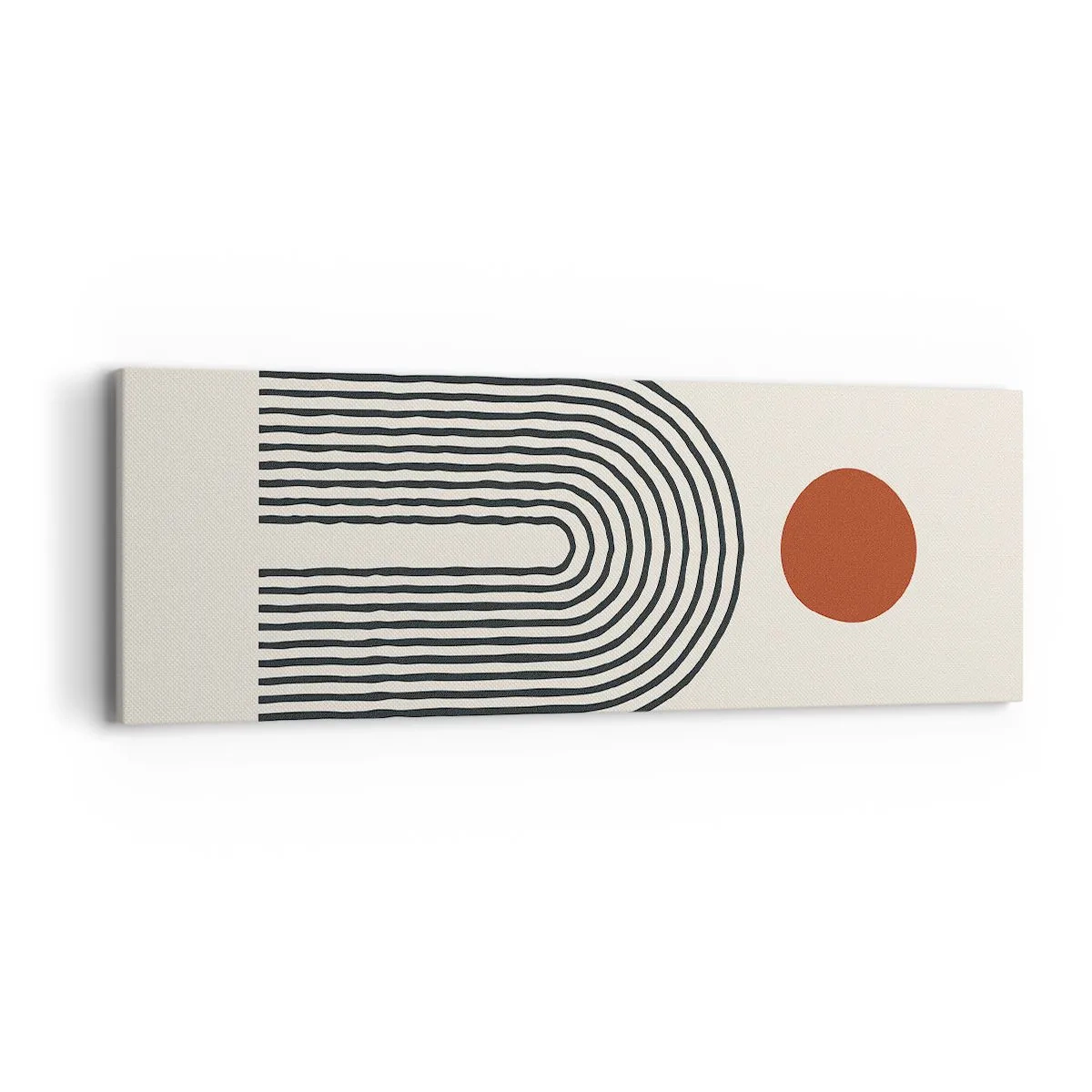 Obraz na plátně - Magnetismus tvarů a barev - 90x30 cm